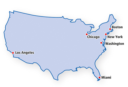 États-Unis : les régions